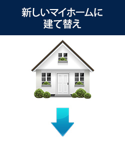 新しいマイホームに建て替え